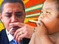 Obama Watching Smoking and Dancing Babies